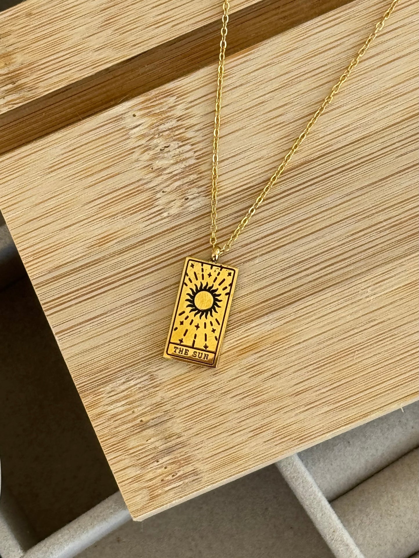 The Sun Tarot Card Necklace