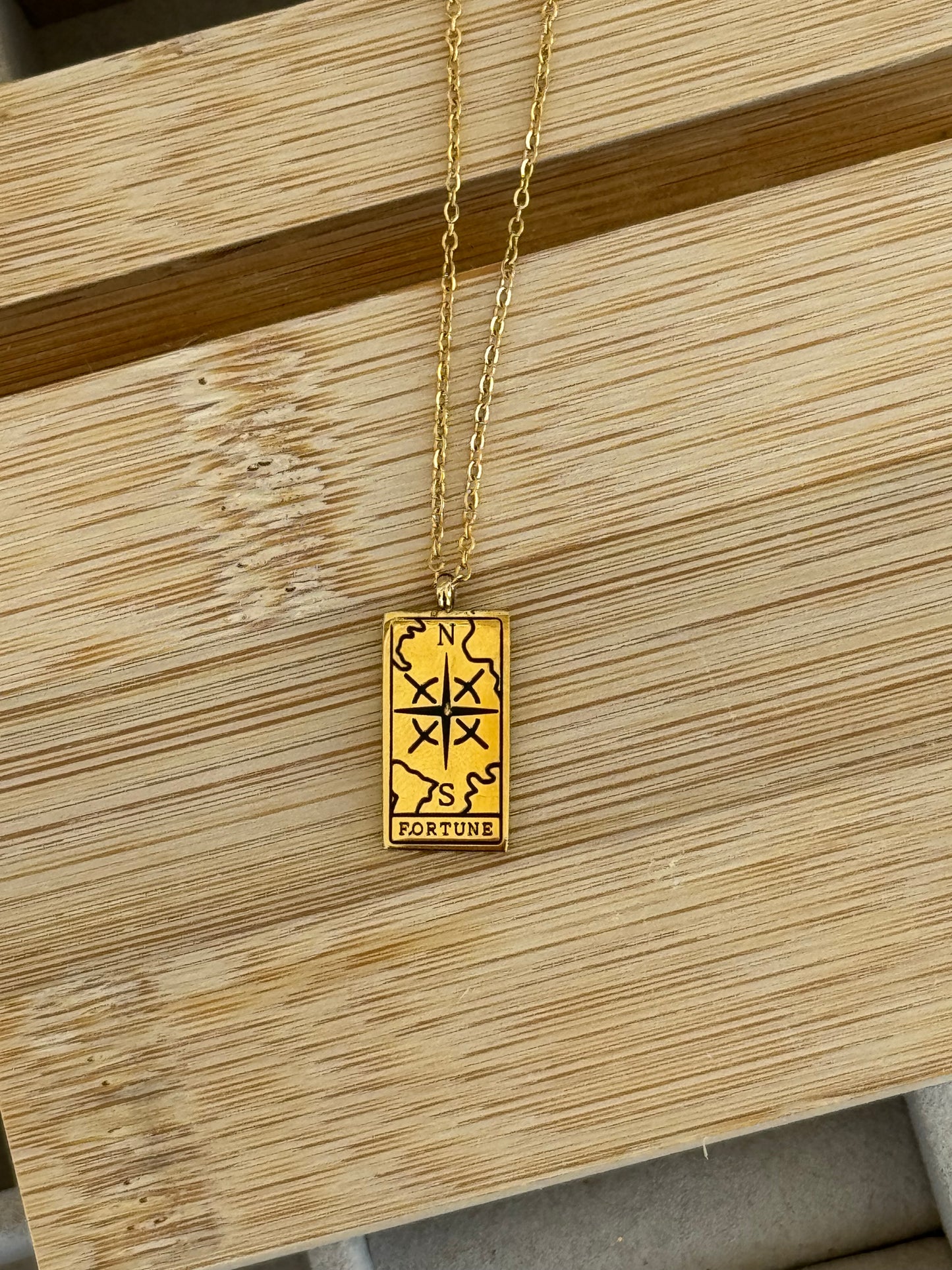 Fortune Tarot Card Necklace