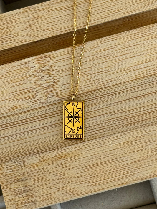 Fortune Tarot Card Necklace